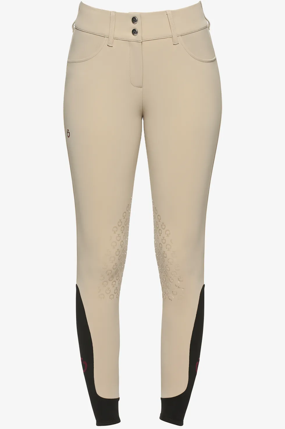 American Ridbyxor Knä Grip Beige