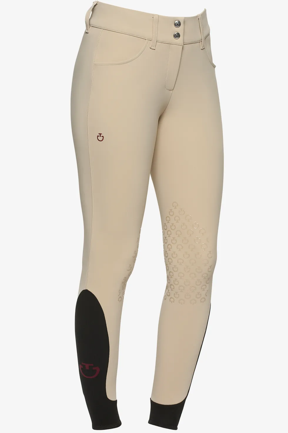 American Ridbyxor Knä Grip Beige