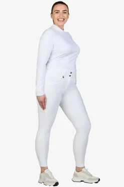 Amia Ridbyxor SD Knä Grip Vit