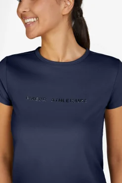 Athleisure Funktion T-shirt Navy