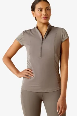 Breathe 1/2 Topp Plum Grey
