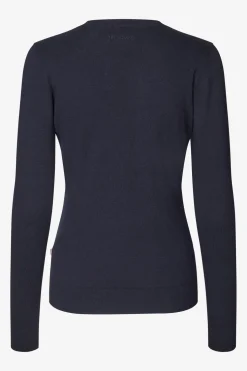 Classic Stickad Tröja Navy