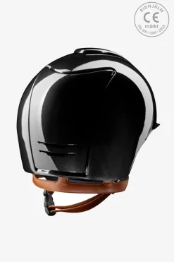 Cromo 2.0 Ridhjälm Shine Svart Beiga Band