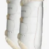 Damask Fleecefodrad Vit/Creme