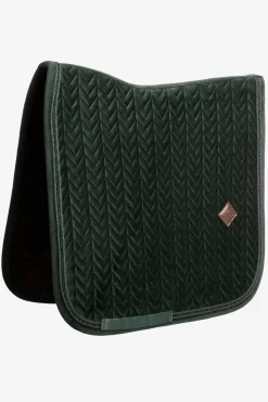 Dressyrschabrak Velvet Mini Pearls Pine Green