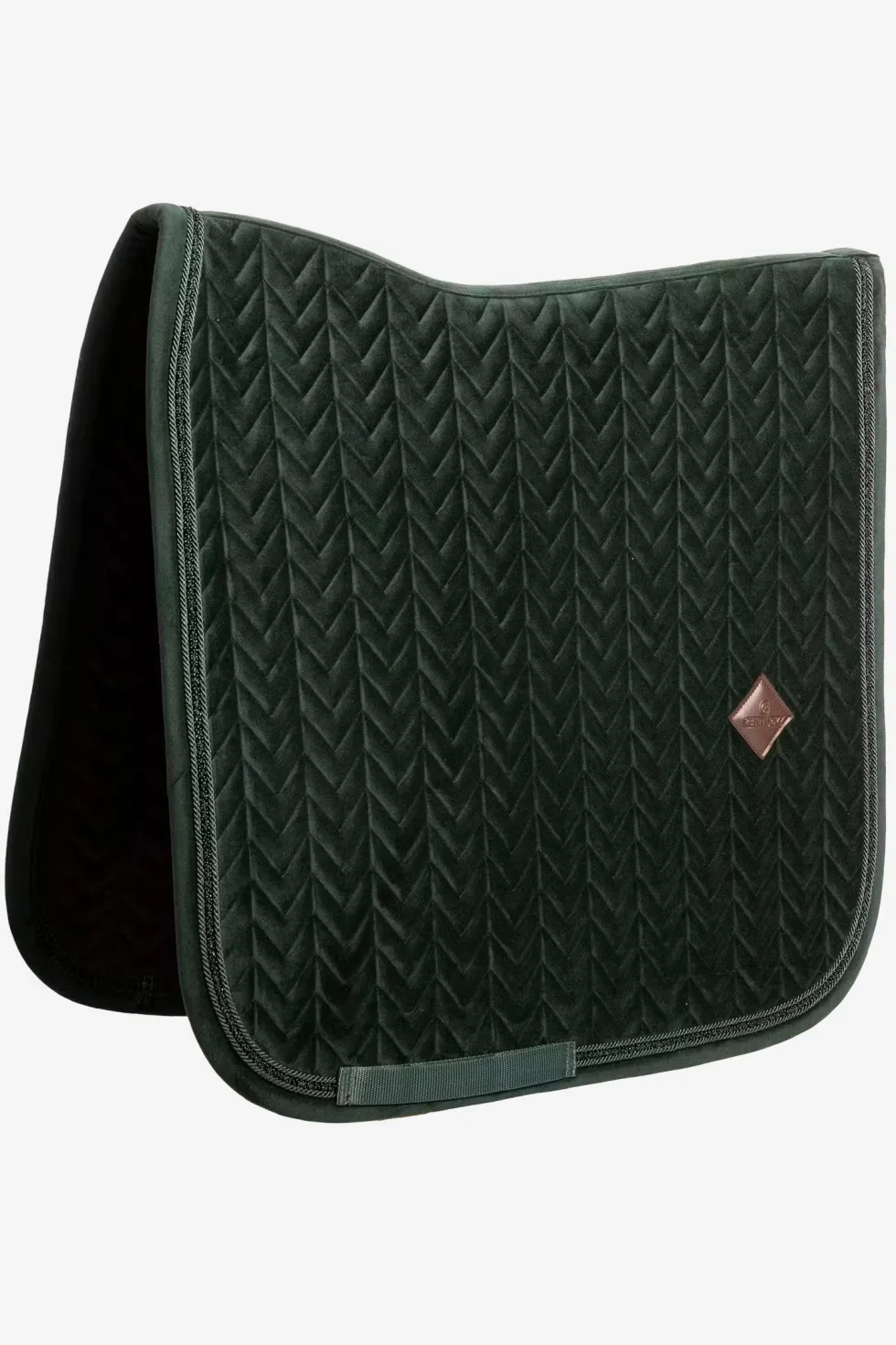 Dressyrschabrak Velvet Mini Pearls Pine Green