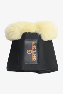 Fårskinn Läder Boots Svart/Cream