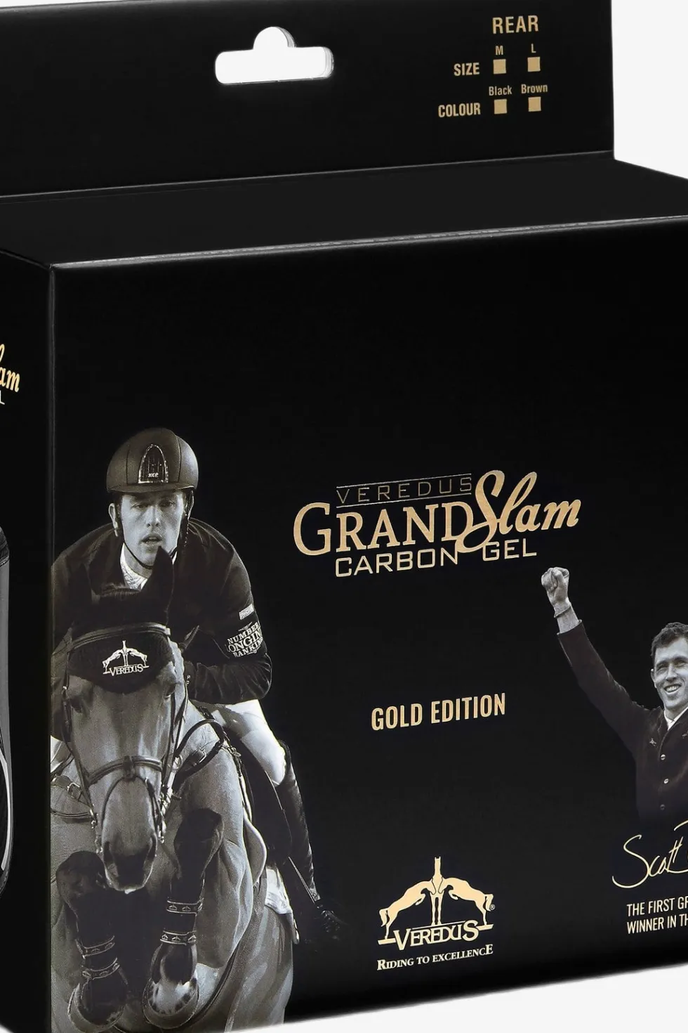Grand Slam Carbon Gel Bakskydd Svart