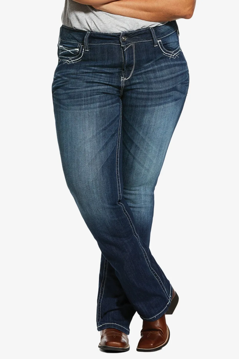 Jeans Entwined Boot Cut Marine