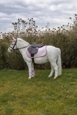 Ponnyschabrak Enhörning Glitter Ljusrosa