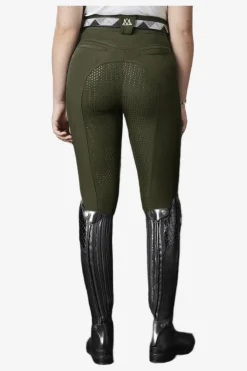 Ridbyxor Diana Full Grip Grön