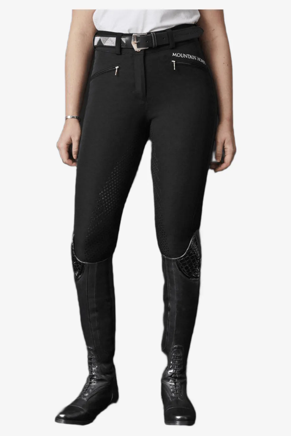 Ridbyxor Diana Full Grip Svart