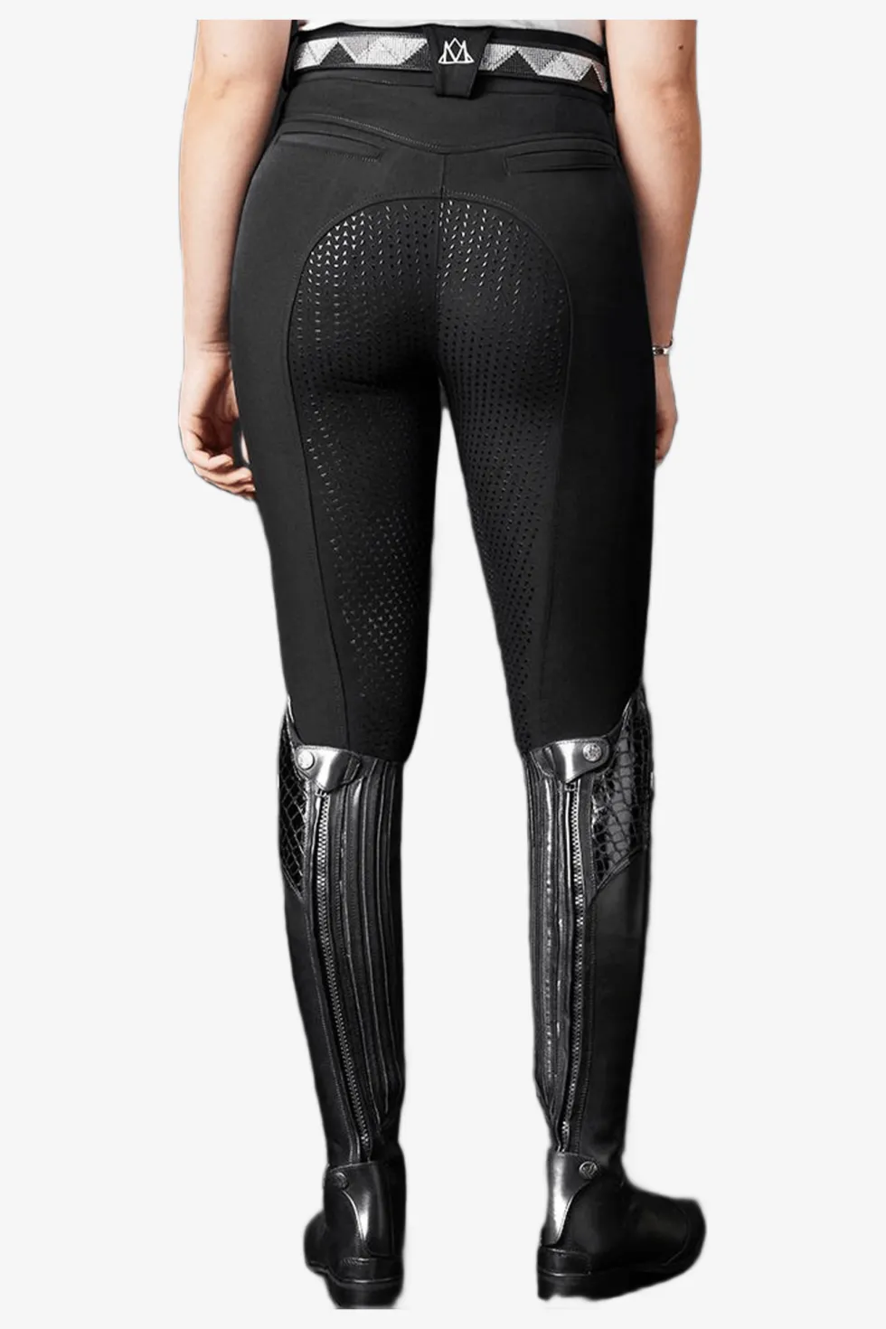 Ridbyxor Diana Full Grip Svart
