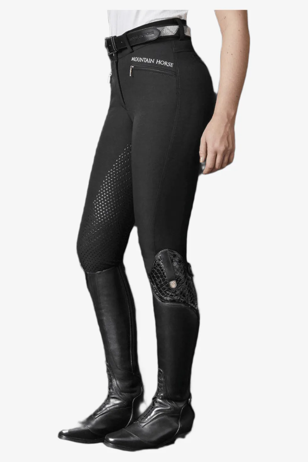 Ridbyxor Diana Full Grip Svart