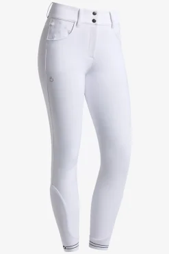 Ridbyxor Embroidery Logo Grip Vit