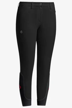 Ridbyxor Full Grip Junior Svart