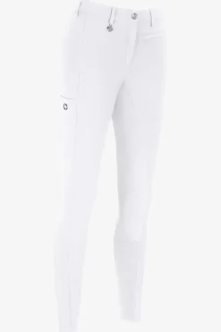 Ridbyxor Lugana Full Grip Flex Faux Leather Vit