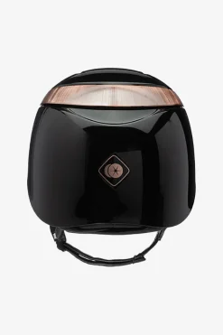 Ridhjälm Halo Lux Glossy Svart/Rosé