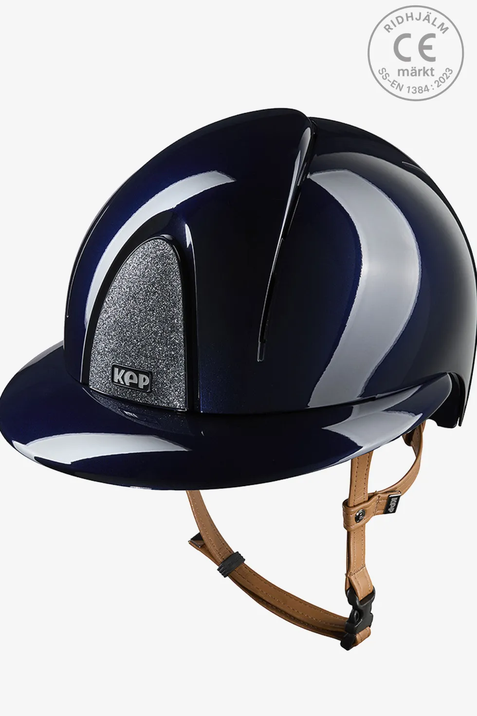 Ridhjälm Smart NOVA Metal Polish Polo Star Beige Strap Blå/Silver