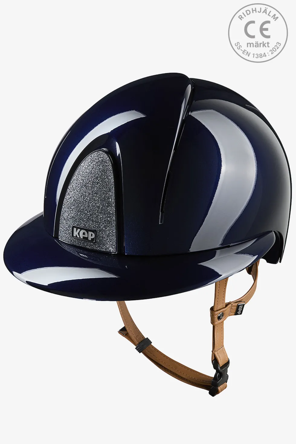 Ridhjälm Smart NOVA Metal Polish Polo Star Beige Strap Blå/Silver