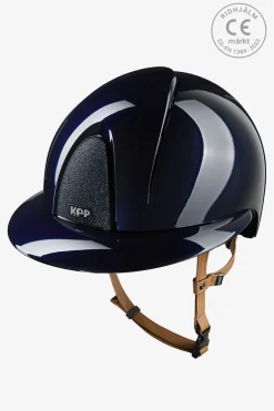 Ridhjälm Smart NOVA Metal Polish Polo Star Beige Strap Blå/Blå