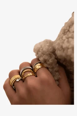 Ring Sharktooth Smal Guld