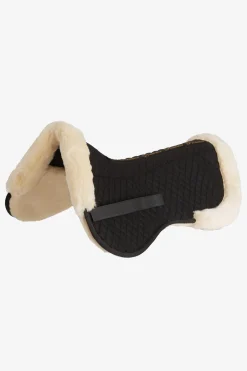 Sadelpad Fuskpäls Svart/Creme