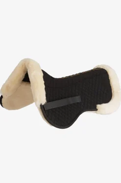 Sadelpad Fuskpäls Svart/Creme