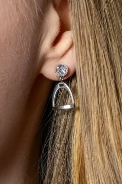 Smyckespaket Stigbygel + Kristall Silver
