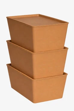 Stallpaket Foderlådor M Lock 3-Pack Beige 7L