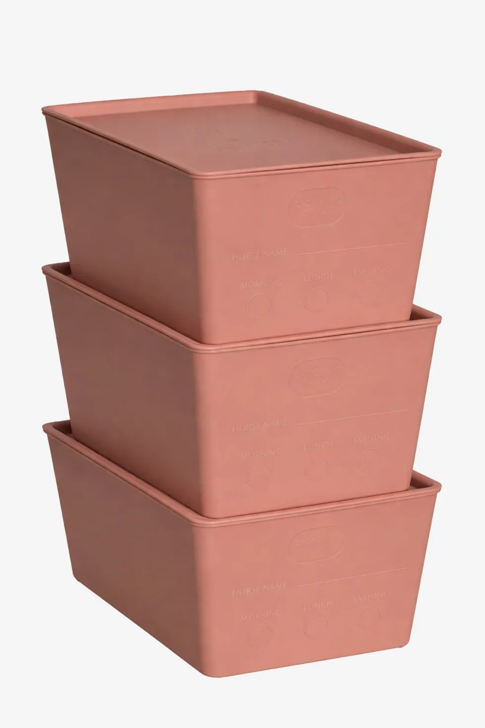 Stallpaket Foderlådor M Lock 3-Pack Old Rose 7L