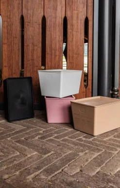 Stallpaket Foderlådor M Lock 3-Pack Old Rose 7L