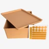 Stallpaket Foderlådor M Lock 3-pack Beige 3,5L