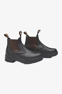 Stallskor Protective Junior Brun