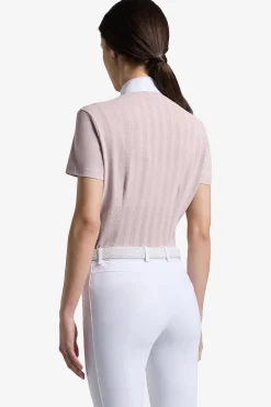 Tävlingsskjorta Jacquard Violet Ice/Vit