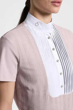 Tävlingsskjorta Jacquard Violet Ice/Vit