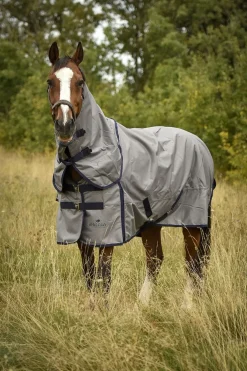 Utetäcke m hals 100g Grå/Navy